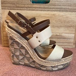 Size 7 Neutral Wedge Heels